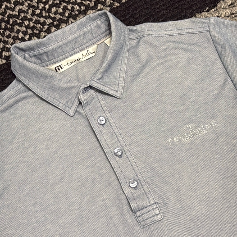 Travis Mathew Polo Men’s Sz S Golf Polo Telluride Golf Club Casual Outdoors